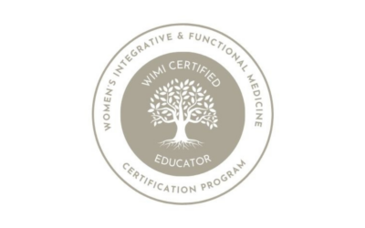 I’m happy to share my certification as a Women’s Integrative Medicine Certified Educator